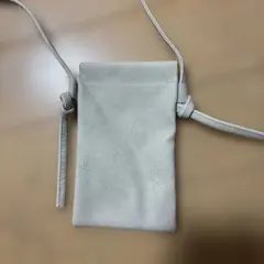 ベージュ スマホショルダーバッグ 合成皮革