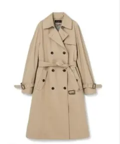 はっ水 ストレッチ ダブルトレンチコート