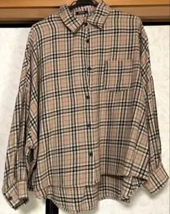 チェック柄 ブラウス シャツ 上着 長袖 洋服