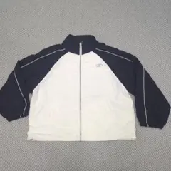 LTXC フルジップジャケット ホワイト×ネイビー M