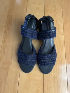 tsumori chisato ウェッジソール サンダル ネイビー 24cmのサムネイル
