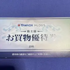 ヤマダ電機 株主様お買い物優待券 5000円分