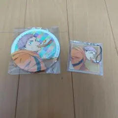 呪術廻戦 セガラッキーくじ モーニングルーティン 缶バッジ アクキー 虎杖悠仁