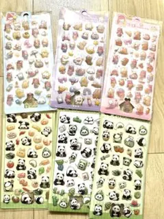 タイムSALEボンボンドロップシール ぷくぷくシール 3Dシール 6枚セット