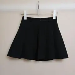 GRL 　黒　プリーツミニスカート S サイズ