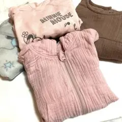 ミッキー&ミニーと可愛いお洋服の4点セット　ベビー　ディズニーbaby 女の子