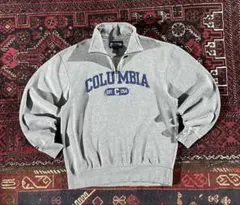 JANSPORT カレッジロゴ ハーフジップ トレーナー グレー M