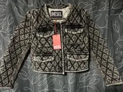DIESEL レディース デニムジャケット ノーカラー