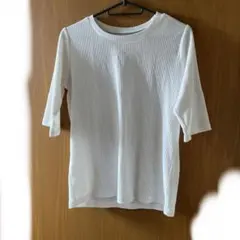 今月末で削除します❕ リブカットソー tシャツ
