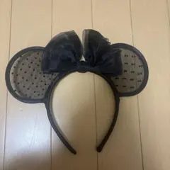 ディズニー ミニーマウス カチューシャ 黒