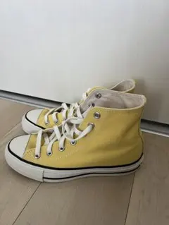 converse react2.0 ハイカット　イエロー　23.5㎝
