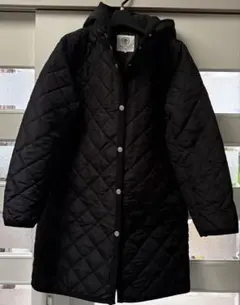 Livenecure 【ルノンキュール】ブラックキルティングロングコート