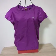 美品 Puma 紫色 トレーニングトップス パープル Sサイズ