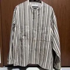 JOURNAL STANDARD ノーカラーストライプシャツ