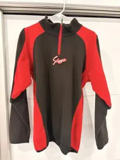 Slugger ハーフジップ フリースジャケット レッド×ブラック Mのサムネイル