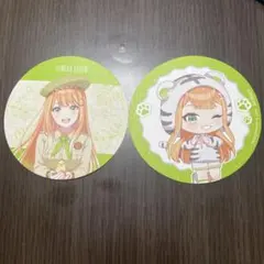 学マス 東武動物公園 特典コースター 2種類　紫雲清夏