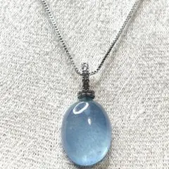 【一点物】✨アクアマリン パワーストーン ネックレス『チェーン: S925』