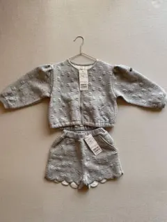 子供服petit main カーディガン ショートパンツ セットアップ