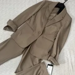 【新品未使用タグ付き】テーラードジャケット セットアップ　ライトブラウン