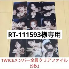 RT-111593 様専用　TWICE メンバー全員クリアファイル 9枚