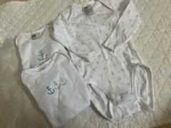 ♡H＆M♡長袖ボディスーツ♡新品75cm♡マリン柄