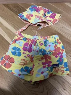 patagonia 花柄 半ズボン ハット セット