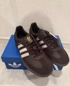 【値下げ】新品adidas SAMBAブラウン スニーカー 27cm即購入OK