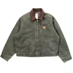 貴重size カーハート　carhartt デトロイトジャケット　モスグリーン 希少モデル 90s Carhartt デトロイトジャケット MOS モスグリーン