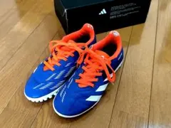 adidas サッカーシューズ 青/オレンジ 22cm