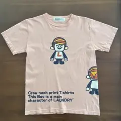 Laundry ランドリー 半袖 Tシャツ ピンク キャラクタープリントのサムネイル