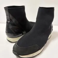 HERMES エルメス ファン Hニット ソックス スニーカー ブラック 36