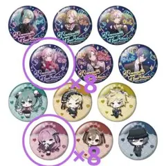 【初音ミク】巡音ルカ　初音ミク×ドンキ　缶バッジ16個　特典ステッカー2枚
