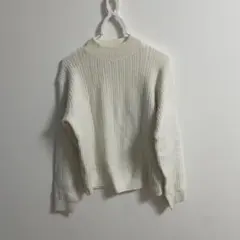 UNIQLO アイボリー リブ編みニット Sサイズ