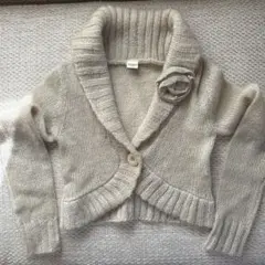 axes femme ベージュ ニットカーディガン