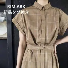 新品タグ付き★RIM.ARK★Front tuck shirt OPシャツワンピ