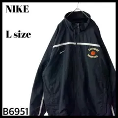00s Y2K ナイキ バスケットボール ジップアップジャケット ブルゾン 黒L