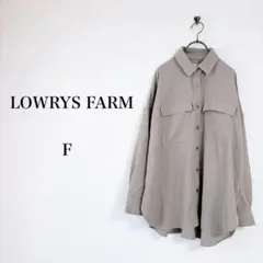 LOWRYS FARM（F）ツイルオーバーシャツ　グリーン　長袖　羽織り　CPOのサムネイル