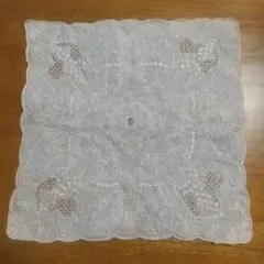 レース刺繍ハンカチ 花柄 スワトウ