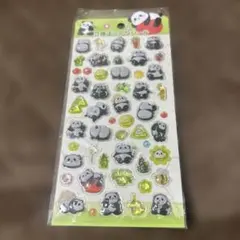パンダ 立体ぷっくりシール 3Dシール ボンボンドロップシール風 新品未開封