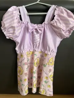 ラプンツェル ワンピース水着 薄紫色