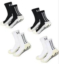 スポーツソックス 4足セット チェック柄