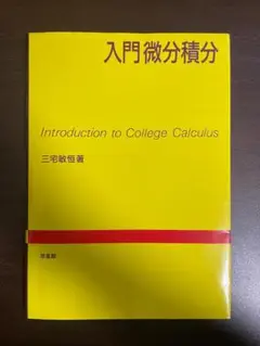『入門 微分積分』三宅敏恒（培風館）