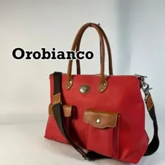 美品　Orobianco 2WAY ボストンバッグ オールレザー ビジネスのサムネイル