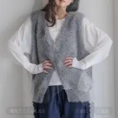 LOWRYS FARM ジャギーZIPベスト