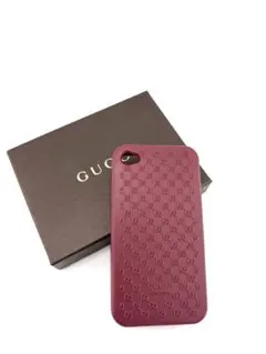 GUCCI バーガンディ iPhone 4/4S用ケース 箱付き