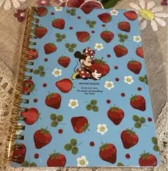 Disney Minnie Mouse ストロベリー柄 リングノートのサムネイル