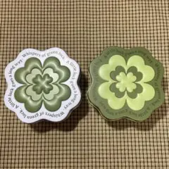 ギフト缶 クローバー 四葉 緑 ラッピング インテリア小物入れ 収納 セリアのサムネイル