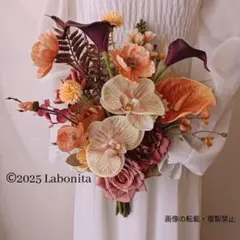 ウェディングブーケ ブライダルブーケ 造花ブーケ ブートニアセット