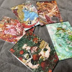 イラストカード ポストカード 5枚セット 女の子 かわいい レトロ