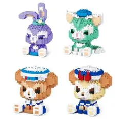 ダッフィフレンズ ミニフィグ レゴ互換　4個セット